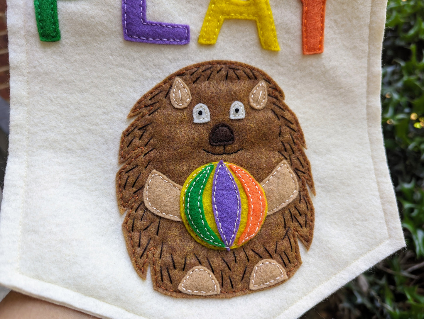 Handmade colorful playroom wall decor | kids room wall hanging