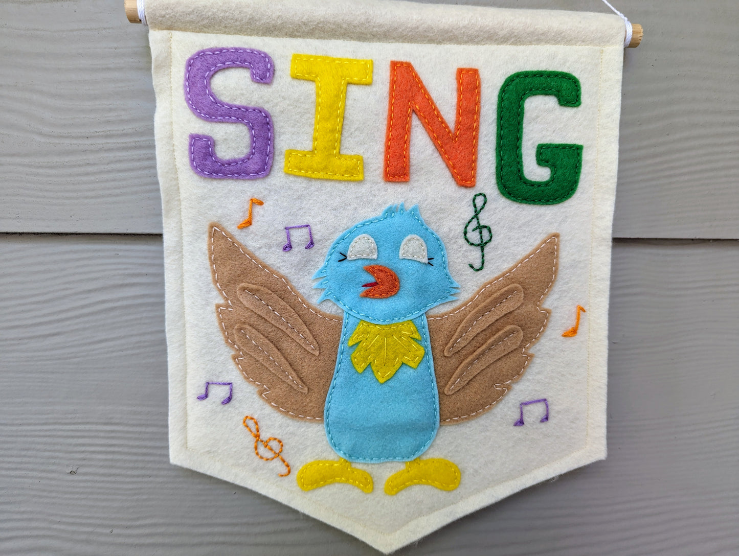 Handmade kids room wall decor | colorful wall hanging