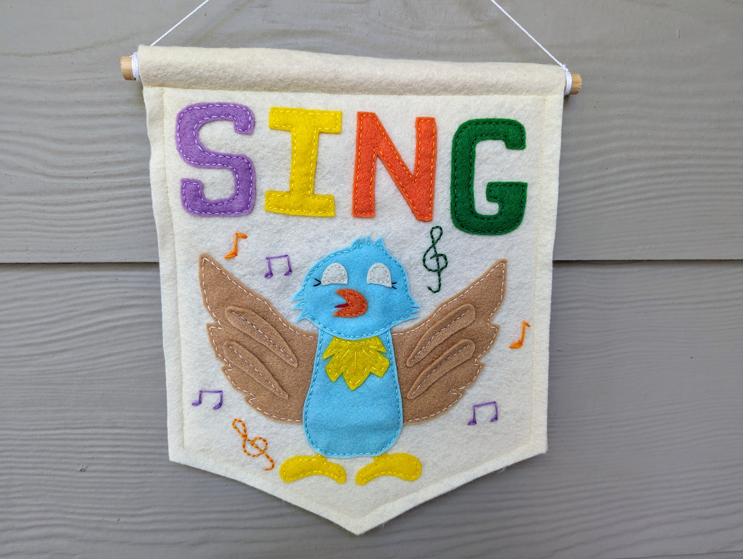 Handmade kids room wall decor | colorful wall hanging