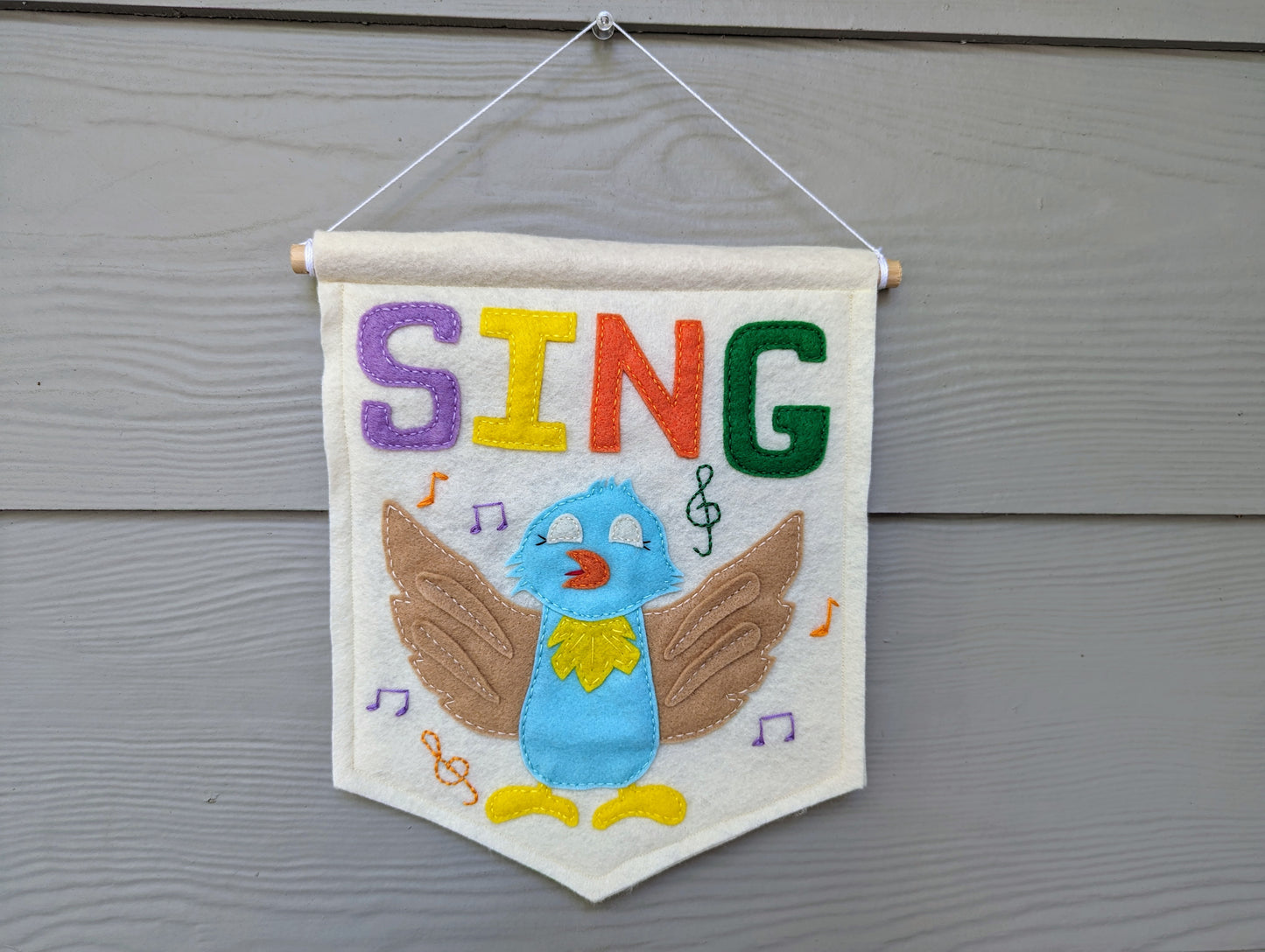 Handmade kids room wall decor | colorful wall hanging