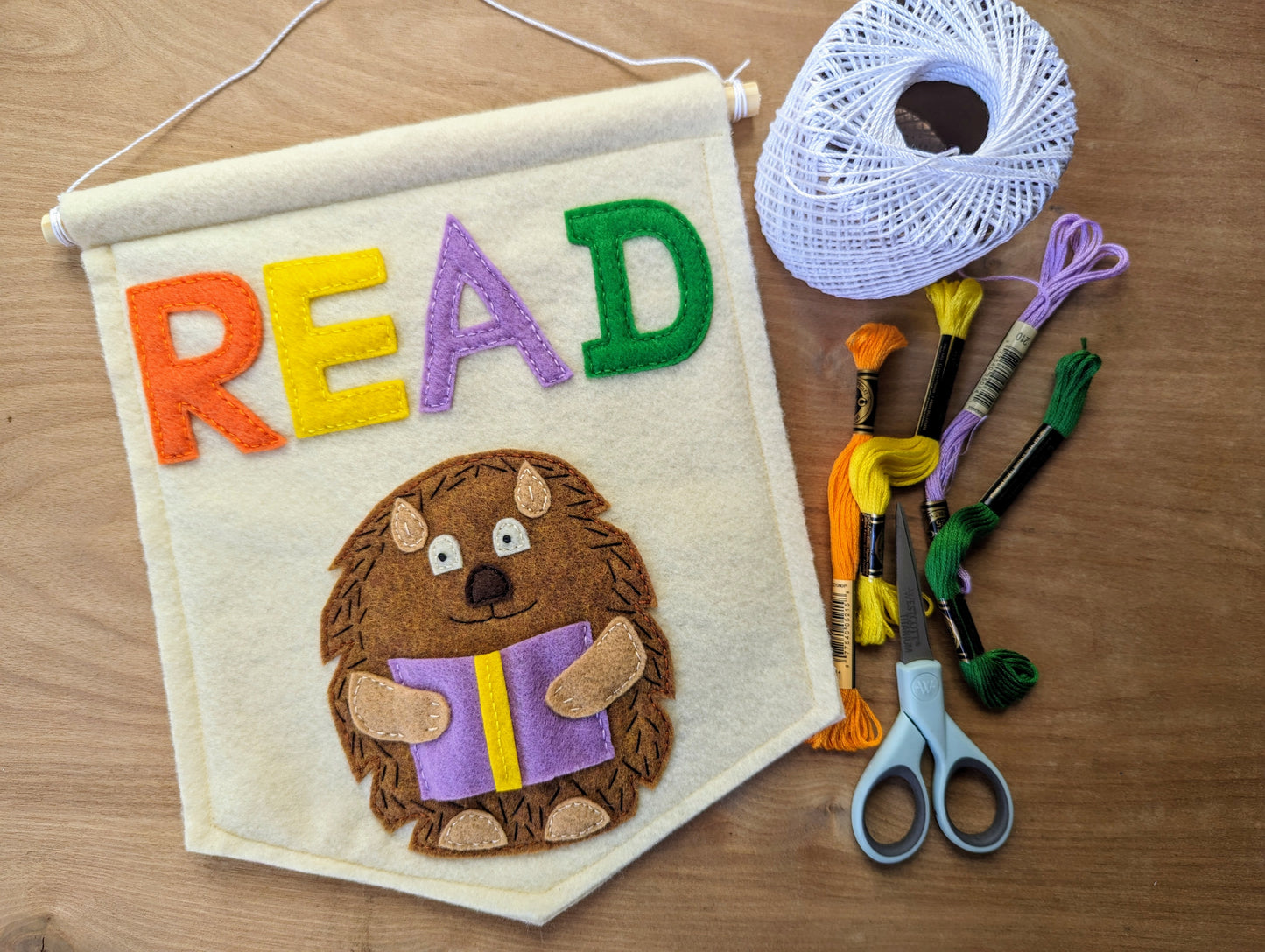 Handmade kids room wall decor | colorful wall hanging